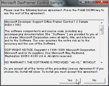 microsoft developer support office framer control sample kb 311765